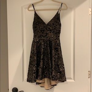 Black and Tan cocktail dress size 7